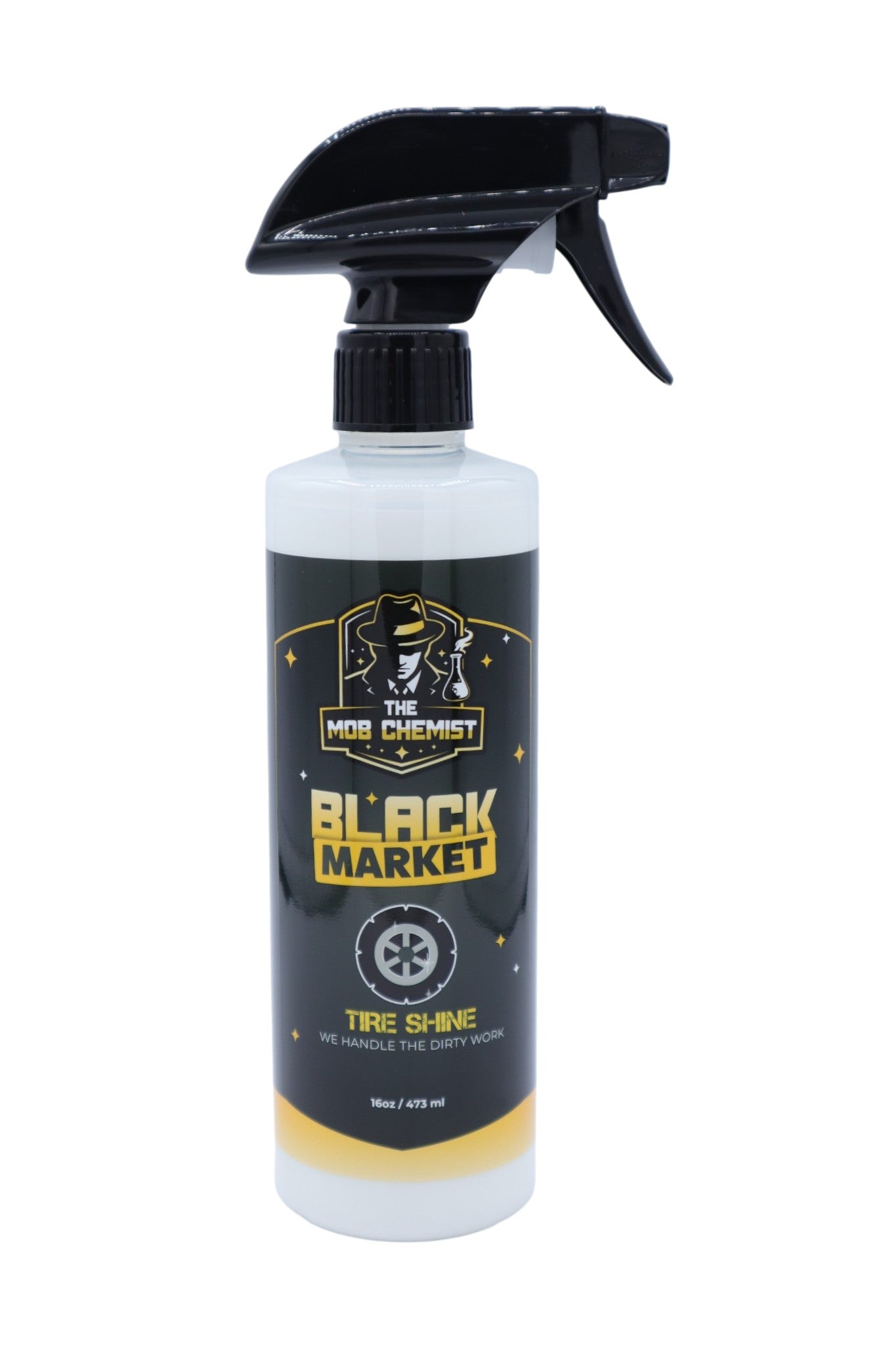 16oz of the mob chemist black market tire shine