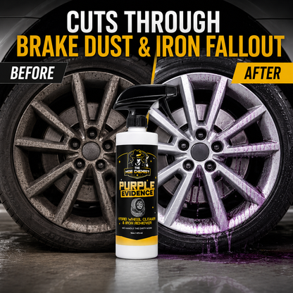 Purple Evidence Hybrid Wheel & Tire Cleaner + Iron Remover – 16 oz