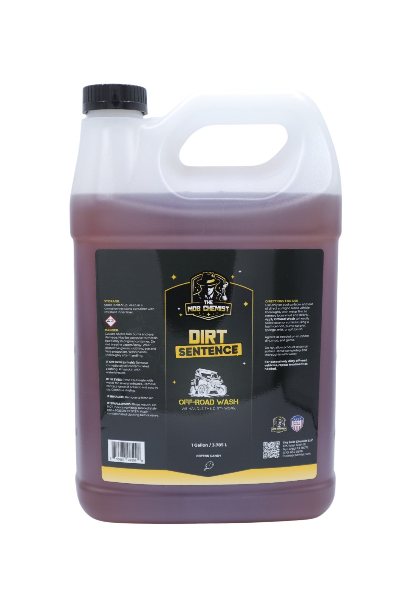 1 gallon of mob chemist dirt sentence wash