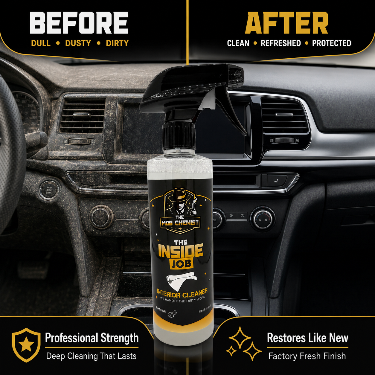 The Inside Job Interior Cleaner – 16 oz
